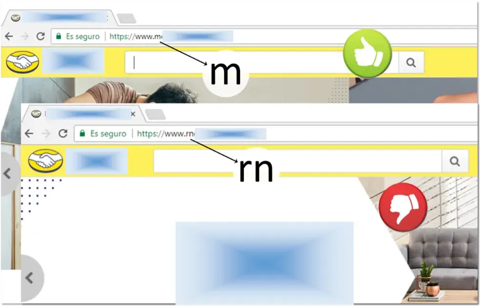 Url trocada para enganar e assim aplicar o golpe